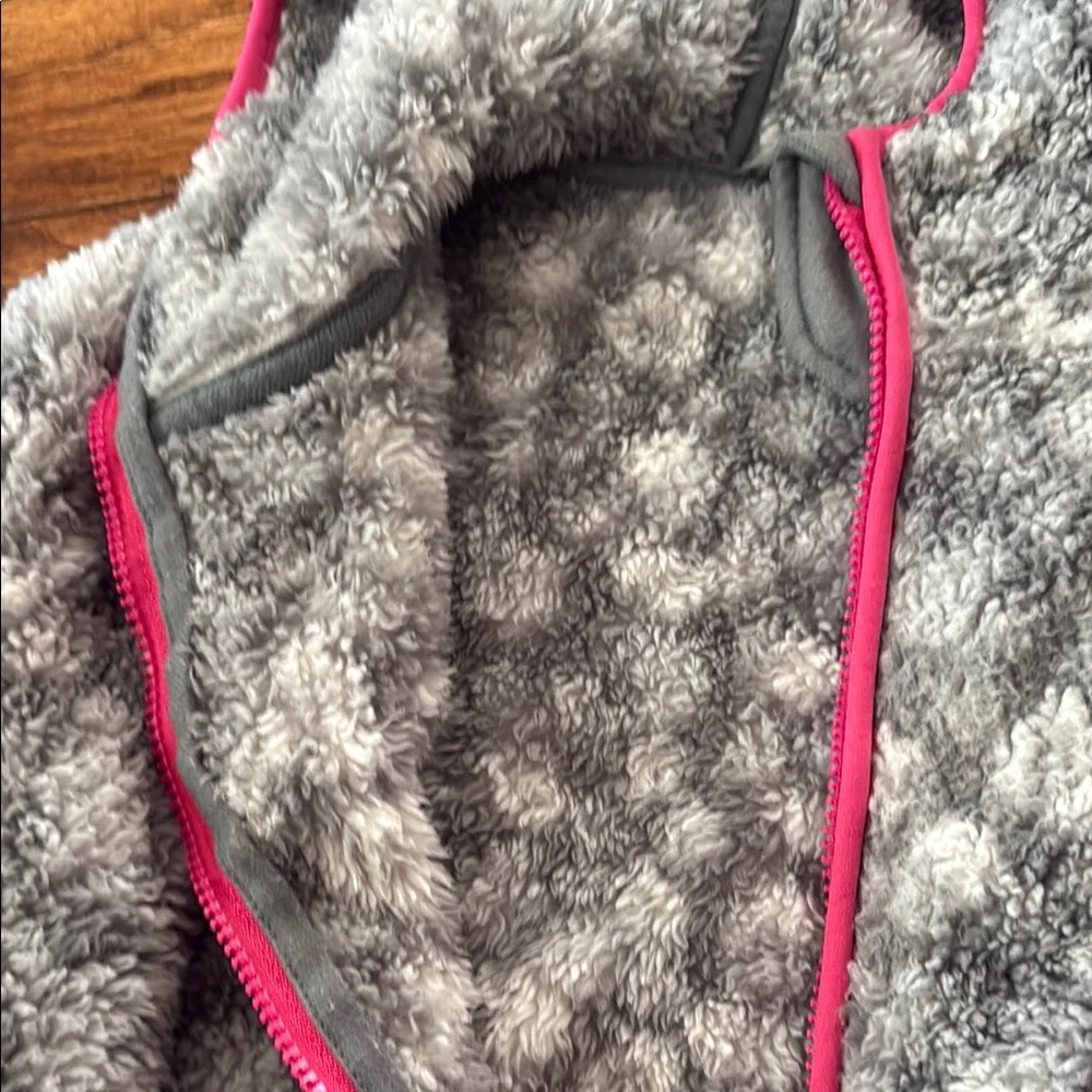 Eddie Bauer Gray Fleece Jacket L 14/16 - Picture 6 of 6